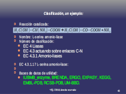 Bases de Datos sobre enzimas