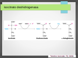 Isocitrato dH, reacción